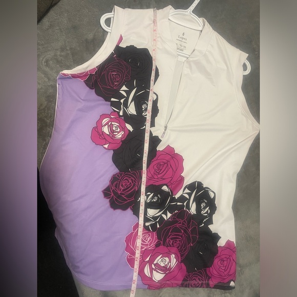 NANCY LOPEZ sleeveless golf shirt - like new! Size XL - Picture 6 of 6